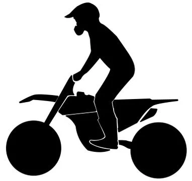 Motorcycle icon vector, solid logo illustration, pictogram isolated on white Illustrazione stock