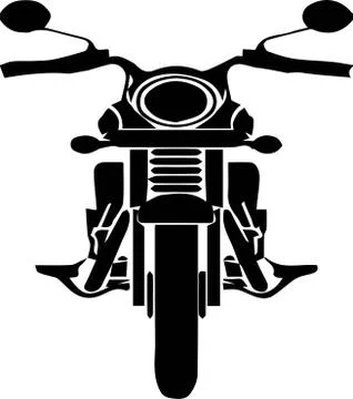 Motorcycle icon on white background Stock Illustration