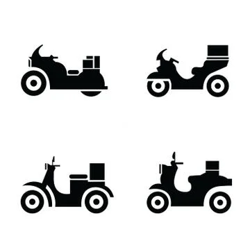 Motorcycle  Icons Stock Illustration