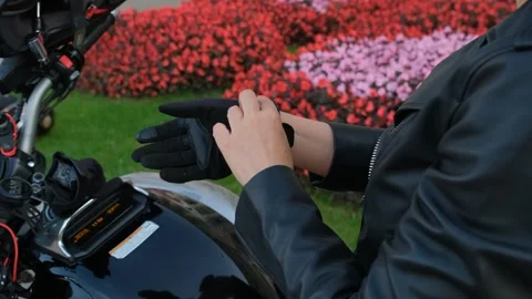 Motorcycle Ignition Key Turn Stock Footage 254418302