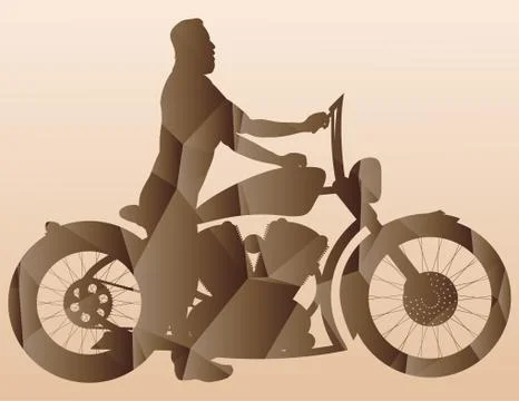 Motorcycle Stock Illustration