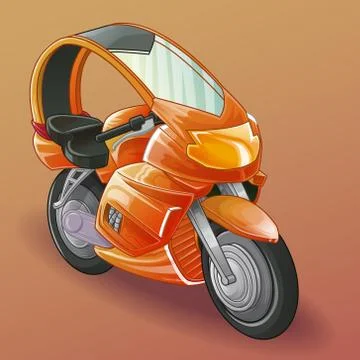 Motorcycle. Stock Illustration