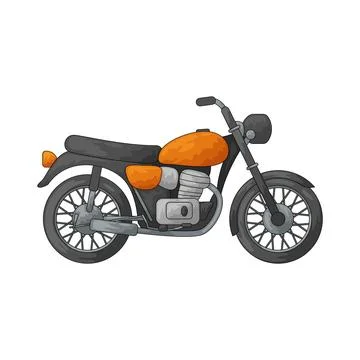 Motorcycle illustration 스톡 일러스트