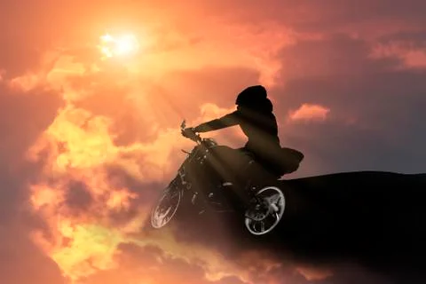 Motorcycle illustrations Stock Illustration