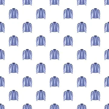 Motorcycle jacket or biker outerwear seamless pattern Stock Illustration