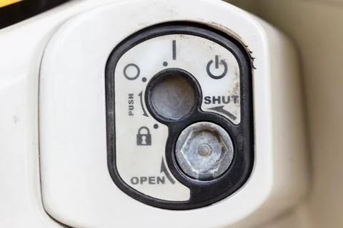 Motorcycle Key Socket control lock Foto stock