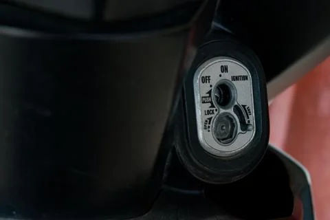 Motorcycle keyhole Stock Photos