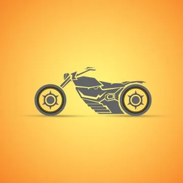 Motorcycle label, badge. abstract motorcycle Stock Illustration