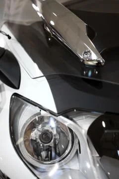 Motorcycle LED headlight Stock Photos
