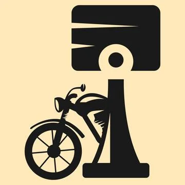 Motorcycle logo vector illustration design Stock Illustration