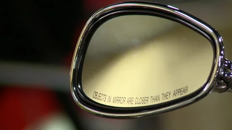 Motorcycle mirror Stock Footage 47860890