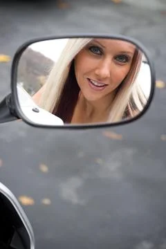 Motorcycle Mirror Stock Photos