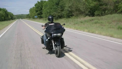 Motorcycle, open road riding Stock Footage 139320992