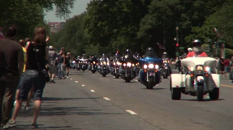Motorcycle parade Stock Footage 41299119