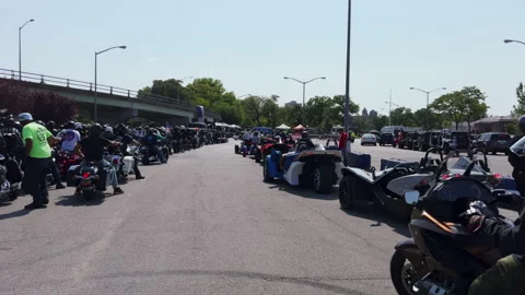 Motorcycle Parade. Stock Footage 219885173