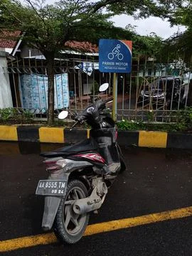 Motorcycle Parking Only Stock Photos