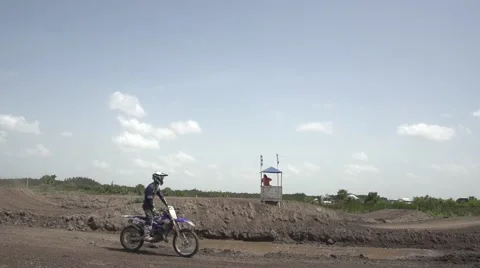 Motorcycle passing by 3 스톡 동영상 53244409