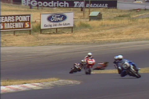 Motorcycle race 01 Stock Footage 644316
