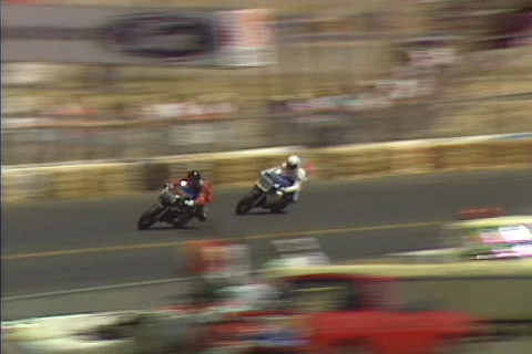 Motorcycle race 08 Stock Footage 644338