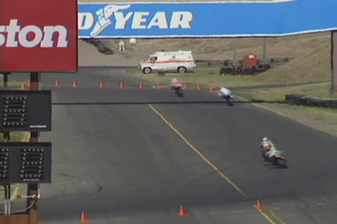 Motorcycle race 14 Stock Footage 644381
