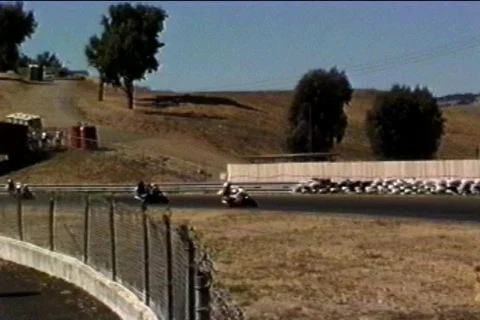 Motorcycle racing Stock Footage 68334