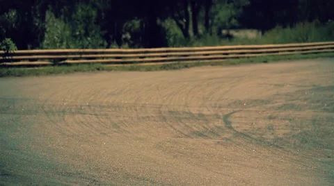 Motorcycle racing HD slow motion static video.  Extreme sport concept Stock Footage 67862048