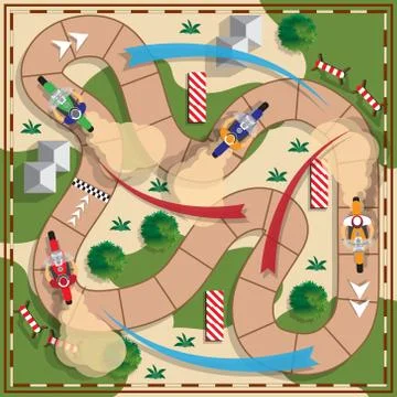 Motorcycle Racing. Stock Illustration