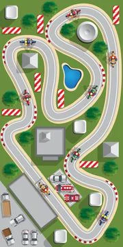 Motorcycle racing. Stock Illustration