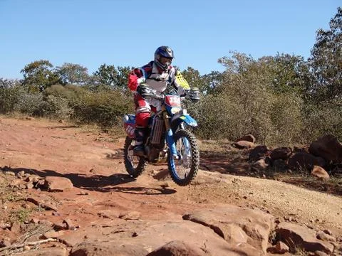 Motorcycle racing Stock Photos