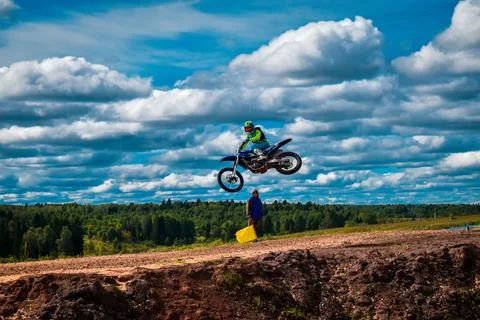 Motorcycle racing Stock Photos