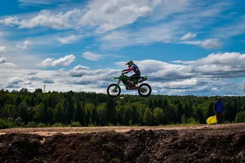 Motorcycle racing Stock Photos