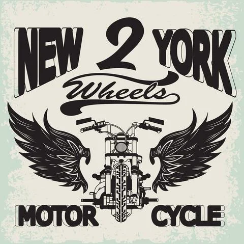 Motorcycle Racing Typography Graphics Stock Illustration