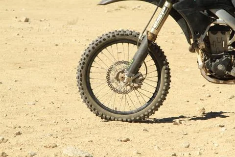 Motorcycle ready to start. Stock Photos