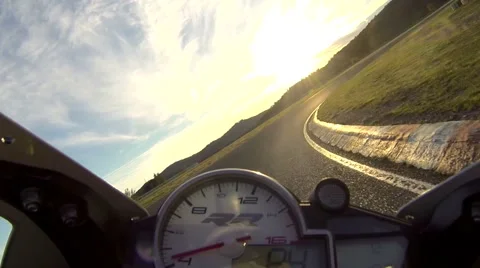 Motorcycle Ride Stock Footage 44241271