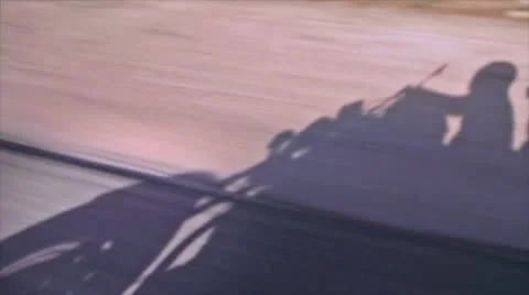 Motorcycle ride shadow Stock Footage 10786165