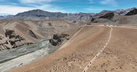 Motorcycle ride through the Himalayas Stock Footage 274178945