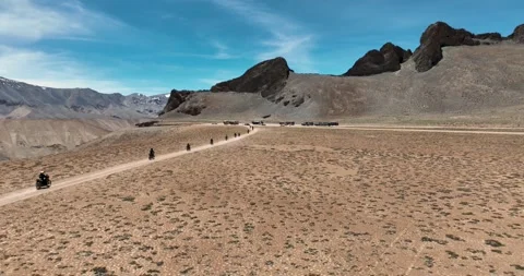 Motorcycle ride through the Himalayas Stock Footage 274178985