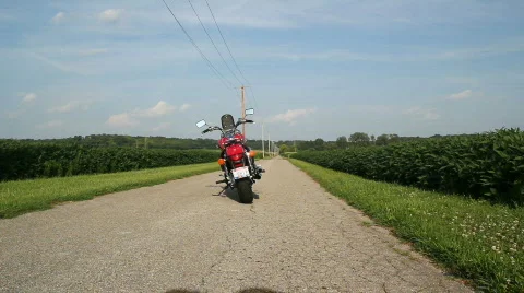 Motorcycle rider  Stock Footage 826611