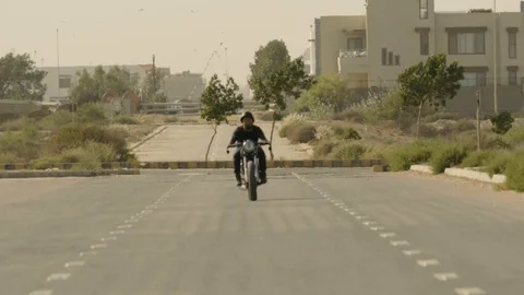 Motorcycle Rider Stock Footage 111759658
