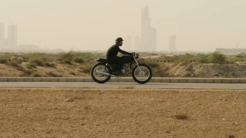 Motorcycle Rider Stock Footage 111759675