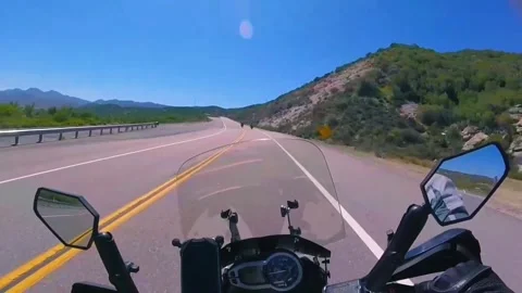 Motorcycle rider pov Stock-Footage 336943037