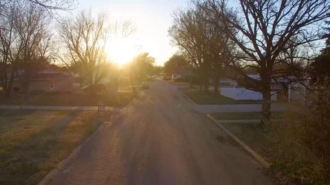 Motorcycle rides into the sunset 4K Stock Footage 99698152