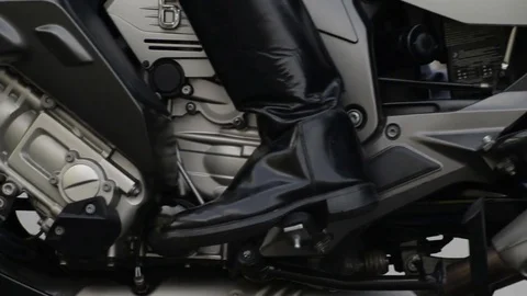 The motorcycle riding. Stock Footage 71011497