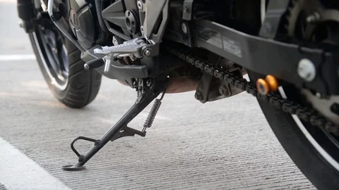 The motorcycle riding. Stock Footage 71021491