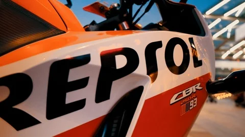 Motorcycle right side with slow motion Stock Footage 109483332