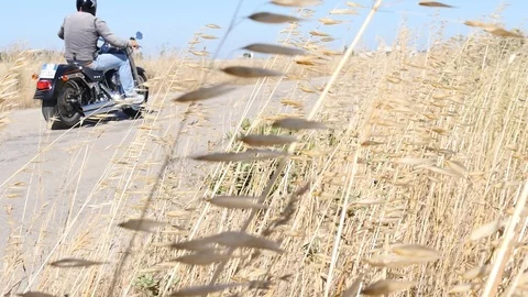Motorcycle on the road Vídeo Stock 95763900