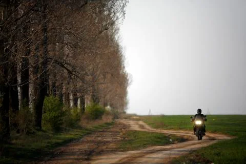 Motorcycle off-road Stock Photos