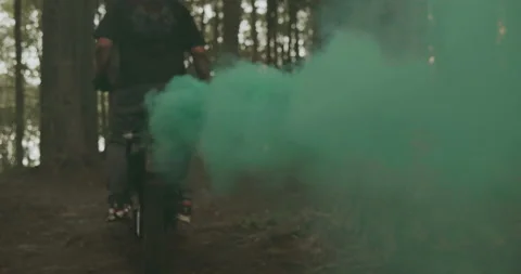Motorcycle in the off-roads Stock Footage 135126394