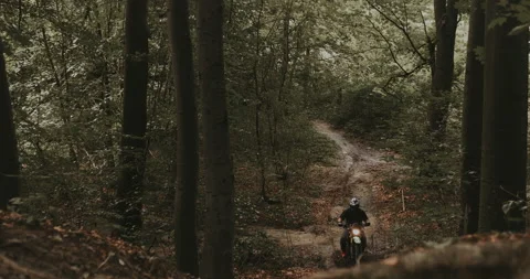 Motorcycle in the off-roads Stock Footage 135129002