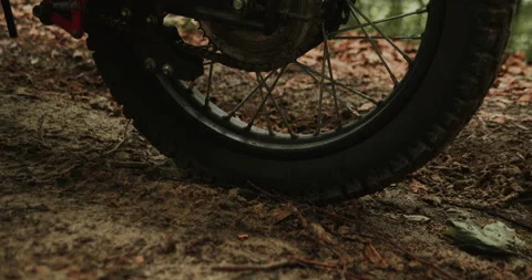 Motorcycle in the off-roads Stock Footage 135132115